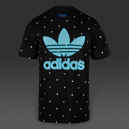 Adidas Originals Argyle Polka Dot Tee Black / Blue / White for Men